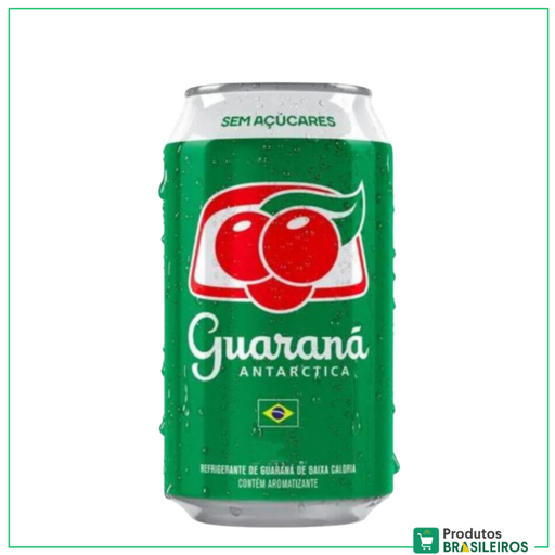Refrigerante Guaraná Zero ANTARCTICA Lata - 330ml - Produtos Brasileiros