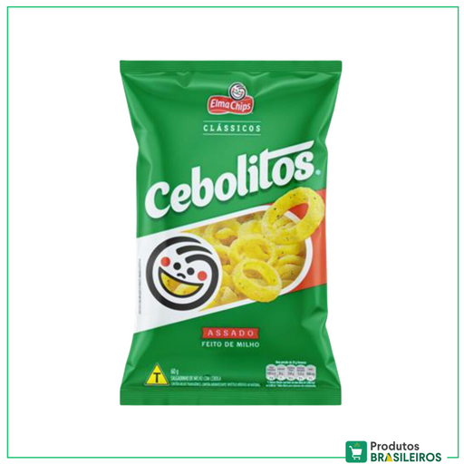 Salgadinho Anel de Cebola ELMA CHIPS - 60g - Produtos Brasileiros