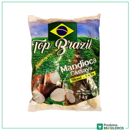 Mandioca sem Casca Congelada TOP BRAZIL "Sliced" - 1kg - Produtos Brasileiros