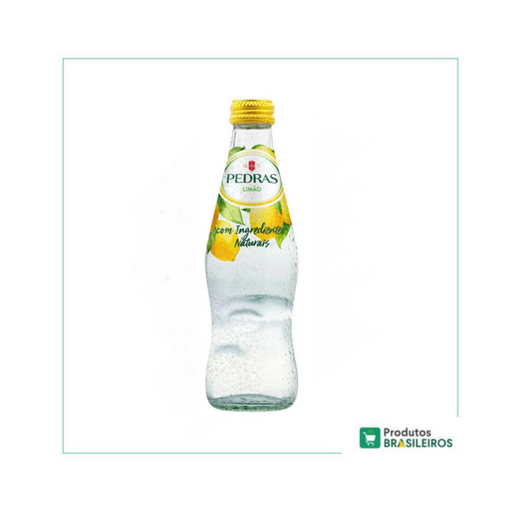 Água com Gás Sabor Limão PEDRAS - 250ml - Produtos Brasileiros