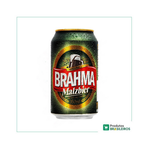 Cerveja Malzebier BRAHMA Lata - 350ml - Produtos Brasileiros