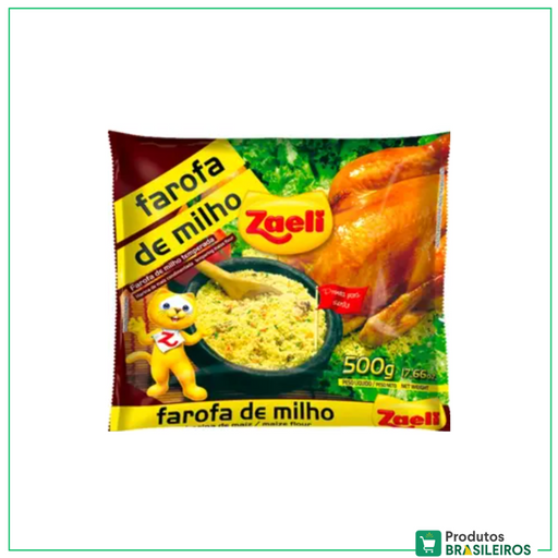 Farofa de Milho  ZAELI - 500g - Produtos Brasileiros