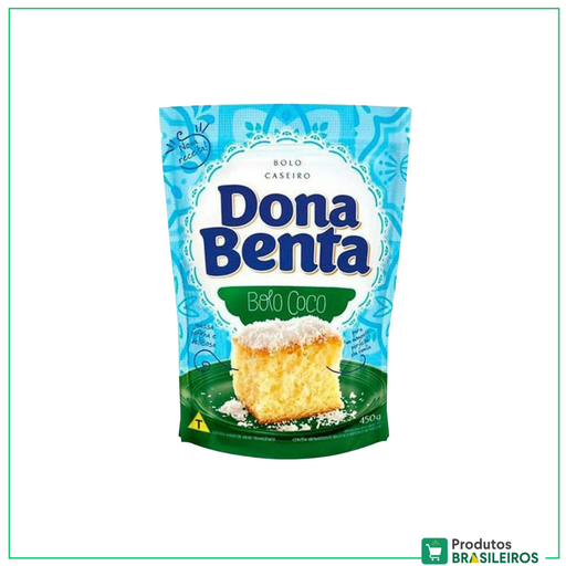 Mistura para Bolo Sabor Coco DONA BENTA - 450g - Produtos Brasileiros