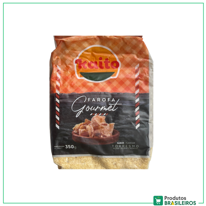 Farofa Gourmet Torresmo KAITO - 350g - Produtos Brasileiros