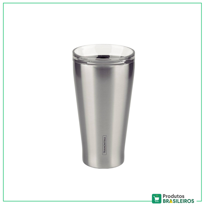 Copo Térmico s/ Tampa em Aço Inox TRAMONTINA - 550ml - Produtos Brasileiros