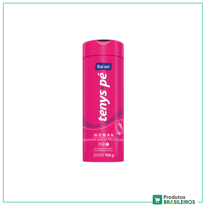 Desodorante para os Pés p/ Mulheres Tenys Pé - 100g - Produtos Brasileiros