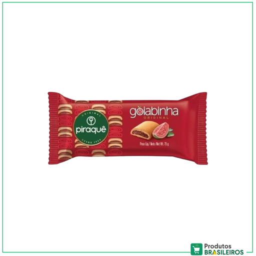 Biscoito Goiabinha PIRAQUÊ - 75g - Produtos Brasileiros