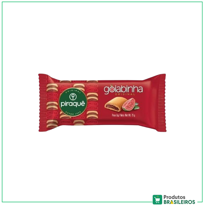 Biscoito Goiabinha PIRAQUÊ - 75g - Produtos Brasileiros