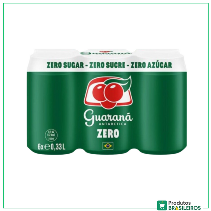 Refrigerante Guaraná Zero ANTARCTICA Lata - 330ml - Produtos Brasileiros
