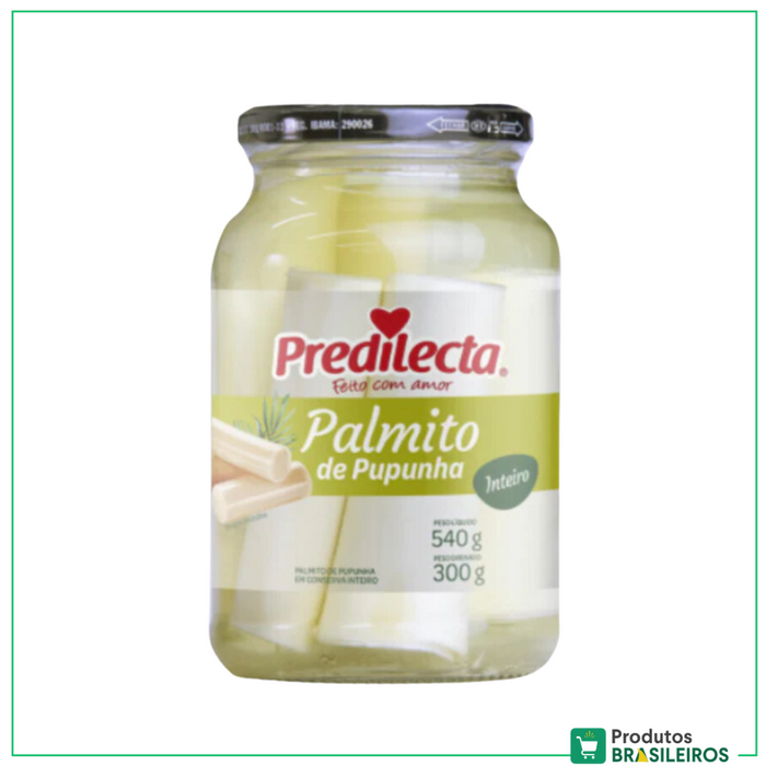 Palmito Pupunha Tolete PREDILECTA - 540g - Produtos Brasileiros