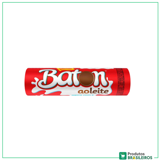 Baton Chocolate ao Leite / Chocolate Milk Baton GAROTO - 16g - Produtos Brasileiros