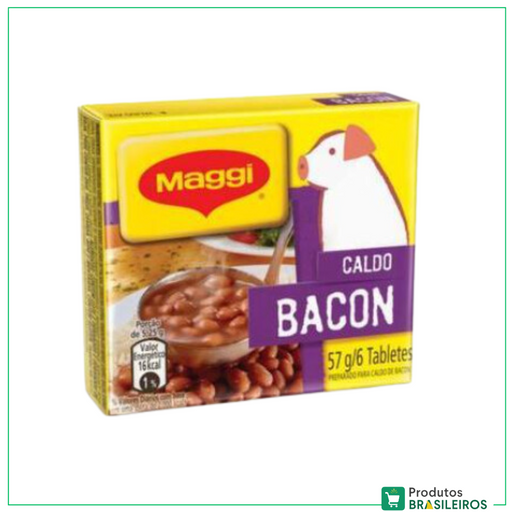 Caldo de Bacon / Bacon Broth MAGGI - 57g - Produtos Brasileiros