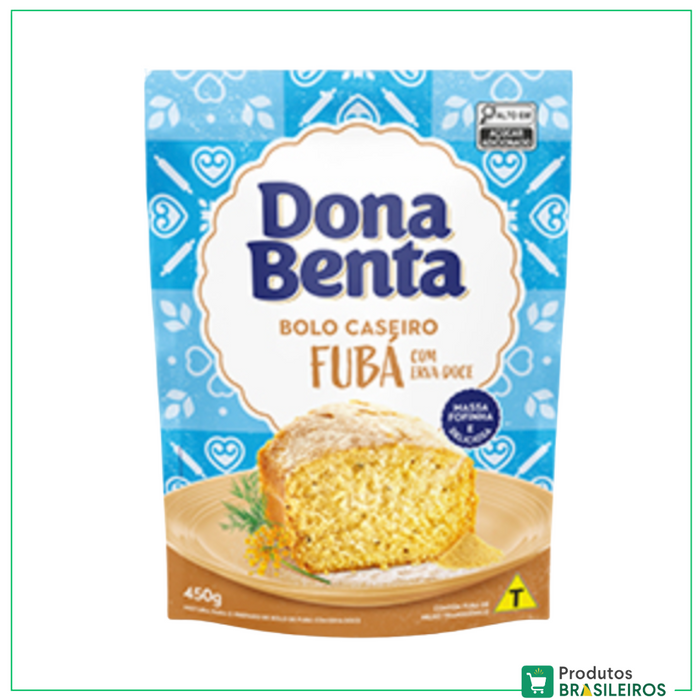 Mistura para Bolo Sabor Fubá / Corn Cake Mix DONA BENTA - 450g - Produtos Brasileiros