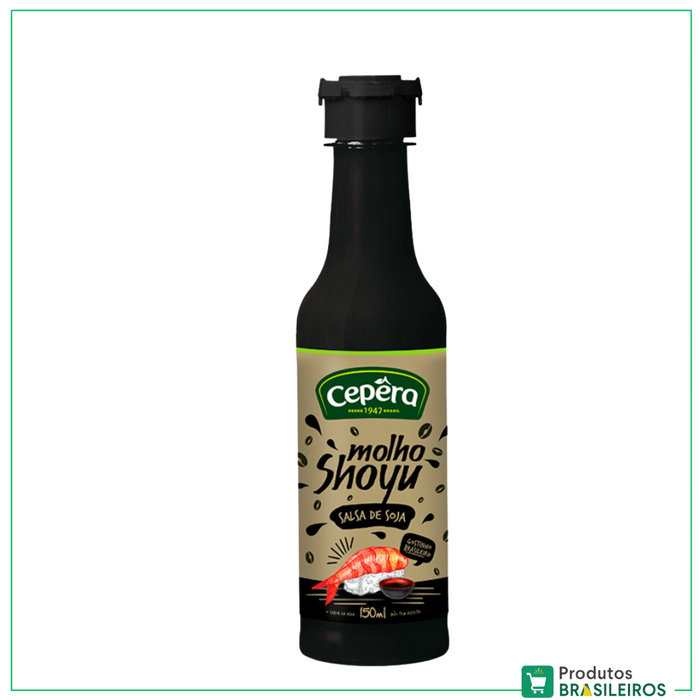 Molho Shoyu / Soy Sauce CEPÊRA - 150ml - Produtos Brasileiros