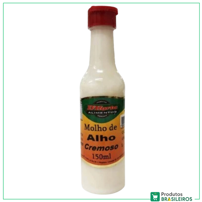 Molho de Alho / Garlic Sauce D'HORTA - 150ml - Produtos Brasileiros