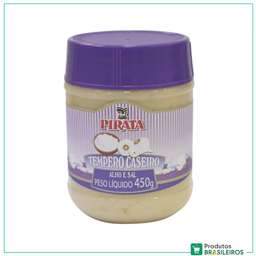 Tempero Caseiro Alho e Sal / Homemade Seasoning PIRATA - 450g - Produtos Brasileiros