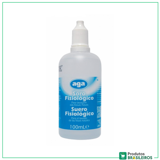 Soro Fisiológico / Physiological Saline AGA - 100ml - Produtos Brasileiros
