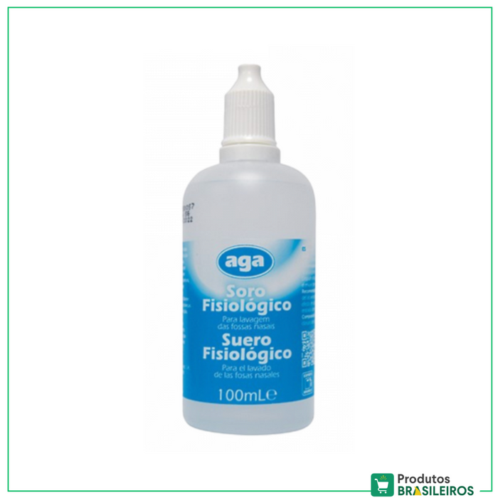 Soro Fisiológico / Physiological Saline AGA - 100ml - Produtos Brasileiros