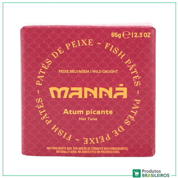 Patê de Atum Picante / Hot Tuna Pate MANNÁ - 65g - Produtos Brasileiros