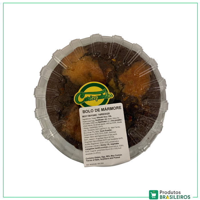 Bolo de Mármore / Marble Cake CARIOQUINHA - 500g - Produtos Brasileiros