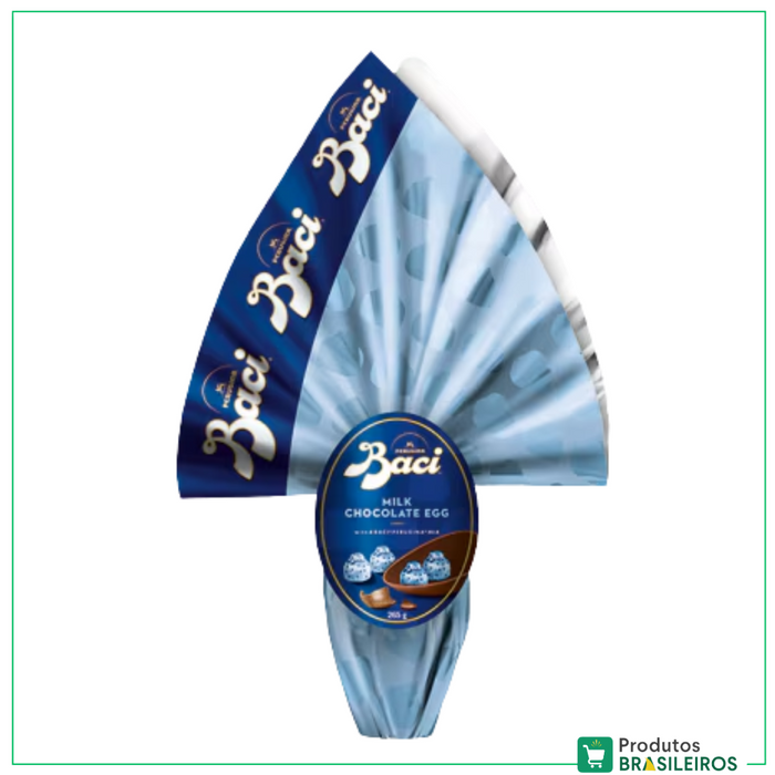 Ovo de Páscoa sabor Chocolate ao Leite / Milk Chocolate Easter Egg BACI- 265g - Produtos Brasileiros