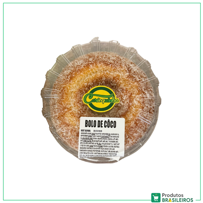 Bolo de Coco / Coconut Cake CARIOQUINHA - 500g - Produtos Brasileiros
