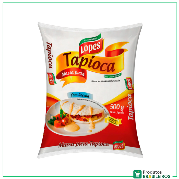 Massa Pronta de Tapioca / Tapioca Mix LOPES - 500g - Produtos Brasileiros