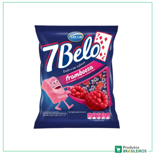 Bala de Framboesa / Raspberry Flavour Sweet 7 BELO - 500g - Produtos Brasileiros