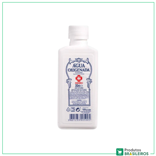 Água Oxigenada / Hydrogen Peroxide HIDRO - 250ml - Produtos Brasileiros