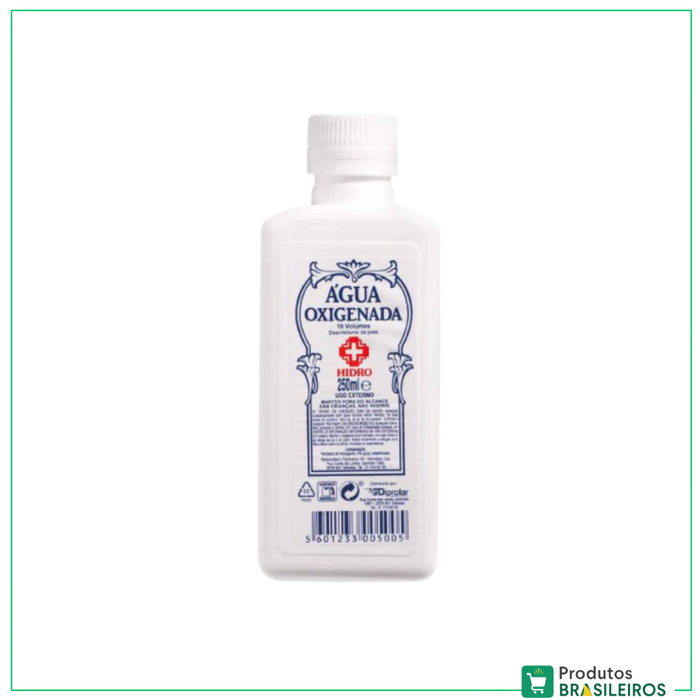 Água Oxigenada / Hydrogen Peroxide HIDRO - 250ml - Produtos Brasileiros