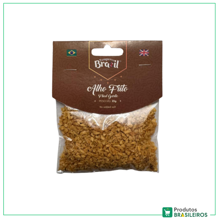 Alho Frito / Fried Garlic TEMPEROS BRAZIL - 25g - Produtos Brasileiros