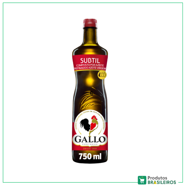 Azeite Tradicional Subtil / Subtil Traditional Olive Oil GALLO - 750ml - Produtos Brasileiros