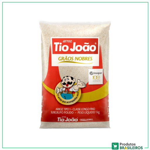 Arroz Branco TIO JOÃO Tipo 1 - 1kg - Produtos Brasileiros