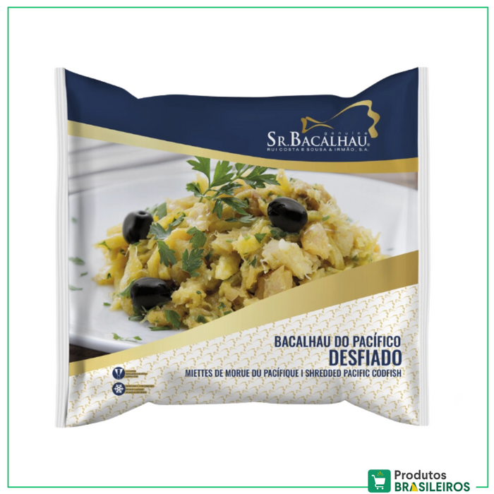 Migas de Bacalhau Desfiado e Demolhado / Dessalted and Shredded Cod SR. BACALHAU - 500g