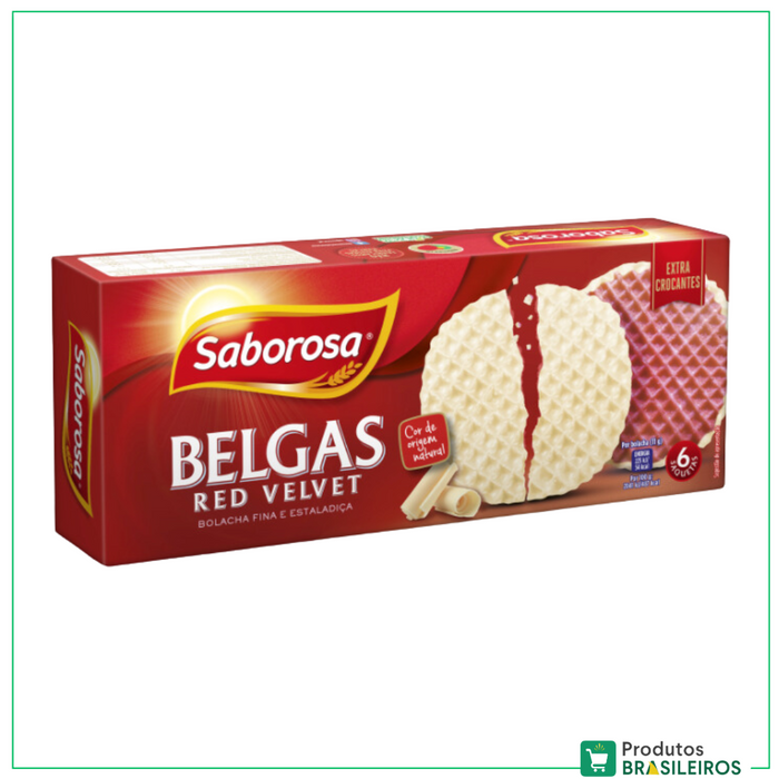 Bolachas Belgas de Red Velvet / Red Velvet Belgas SABOROSA - 198g