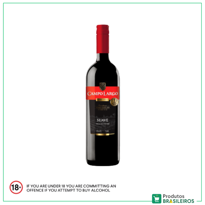 Vinho Tinto Suave / Red Wine CAMPO LARGO - 750ml