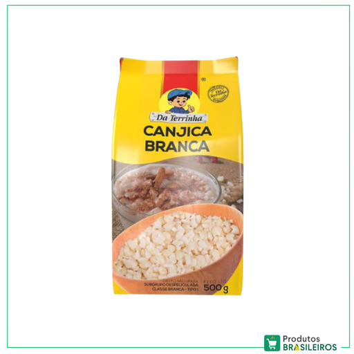 Canjica Branca / White Hominy DA TERRINHA - 500g - Produtos Brasileiros