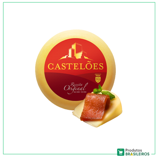 Queijo Curado de Vaca / Cow Cured Cheese CASTELÕES - 500g - Produtos Brasileiros