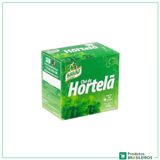 Chá de Hortelã / Peppermint Tea BARÃO - 10g - Produtos Brasileiros