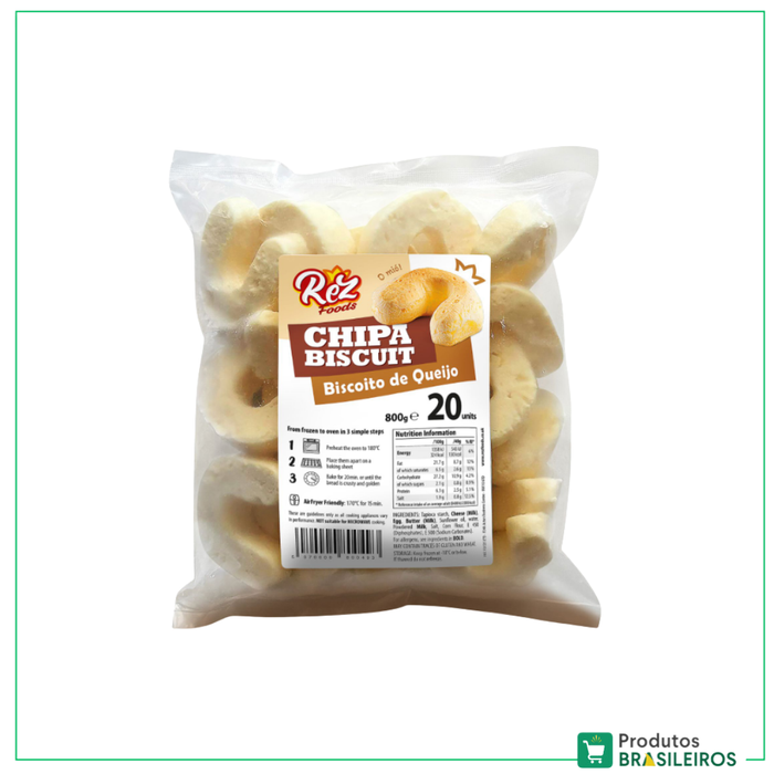 Biscoito de Queijo / Chipa Biscuit REZ FOODS - 20un - Produtos Brasileiros