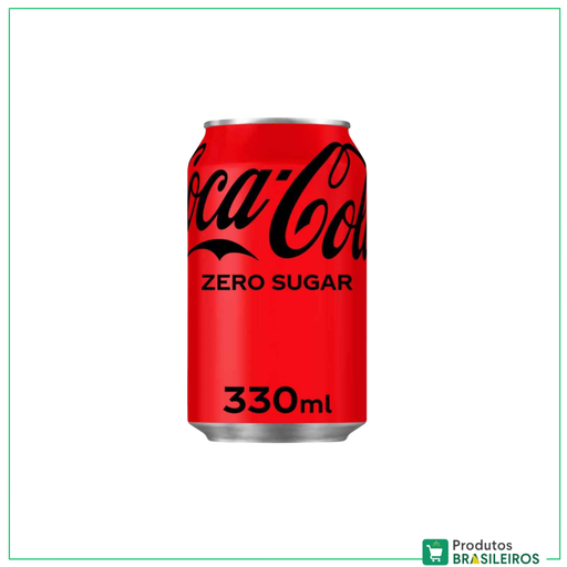 Refrigerante Coca-Cola ZERO de Lata - 330ml - Produtos Brasileiros