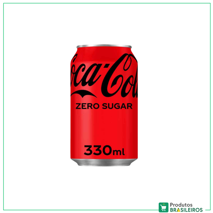 Refrigerante Coca-Cola ZERO de Lata - 330ml - Produtos Brasileiros