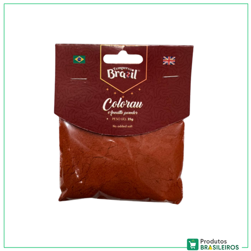 Colorau / Annatto Coloring TEMPEROS BRAZIL - 25g - Produtos Brasileiros