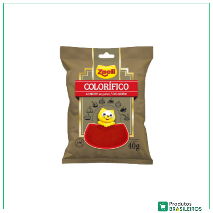 Colorífico em Pó / Coloring Powder ZAELI- 40g - Produtos Brasileiros