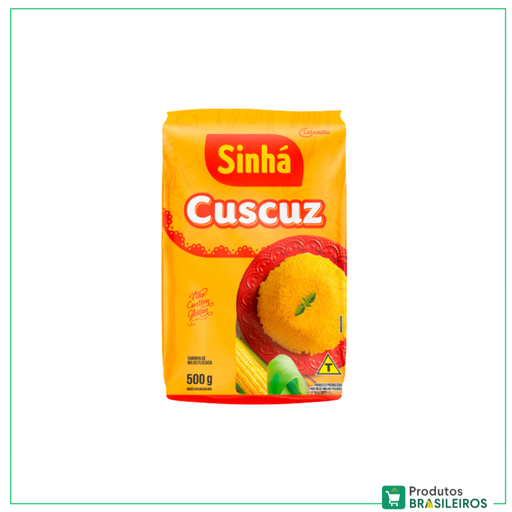 Farinha de Milho Flocada para Cuscuz / Cuscuz Tradicional SINHÁ - 500g - Produtos Brasileiros