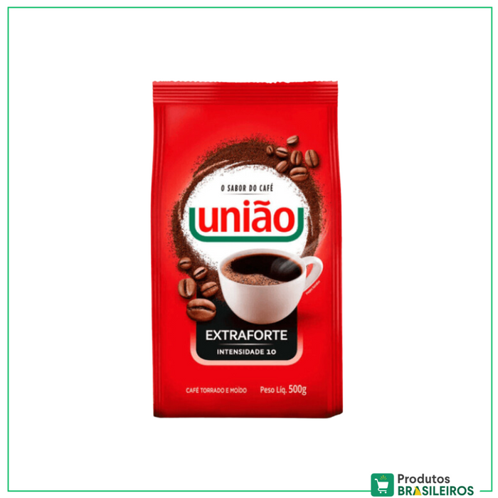 Café Extra Forte UNIÃO / UNIÃO Extra Strong Brazilian Coffee - 500g