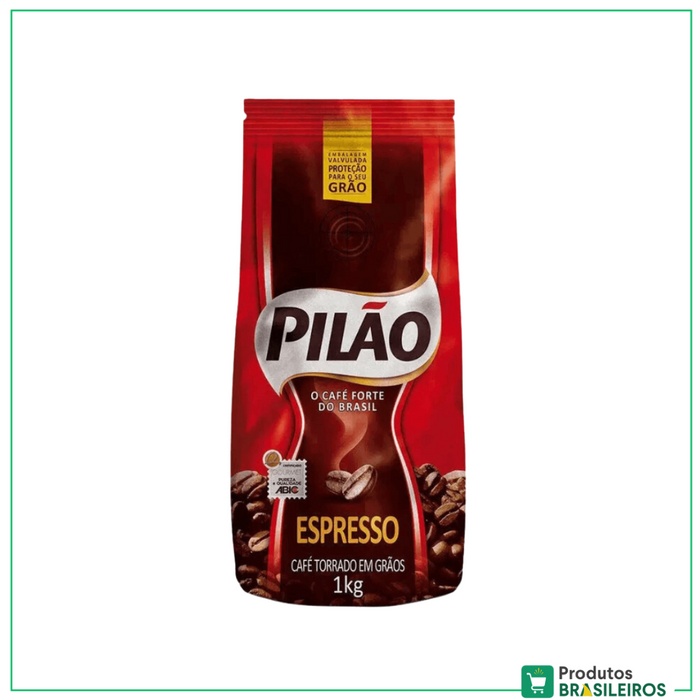 Café Torrado em Grãos / Toasted Coffee Beans PILÃO - 1Kg