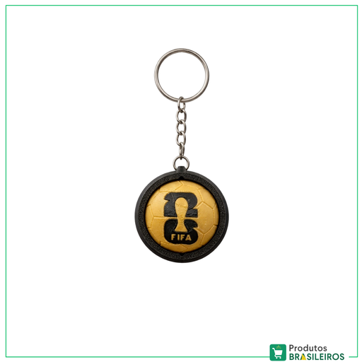 Chaveiro Giratório FIFA / FIFA Spinner Keychain (Gold Edition)  BOOMING 3D - 1 Unidade - Produtos Brasileiros
