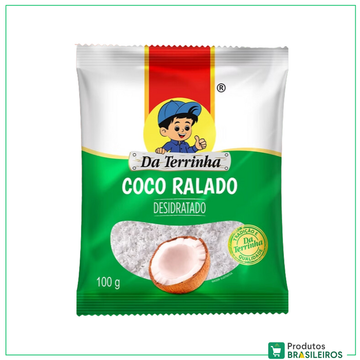 Coco Ralado Desidratado / Dehydrated Shredded Coconut DA TERRINHA - 100g