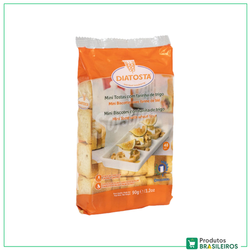 Mini Tosta / Small Toast DIATOSTA - 90g - Produtos Brasileiros